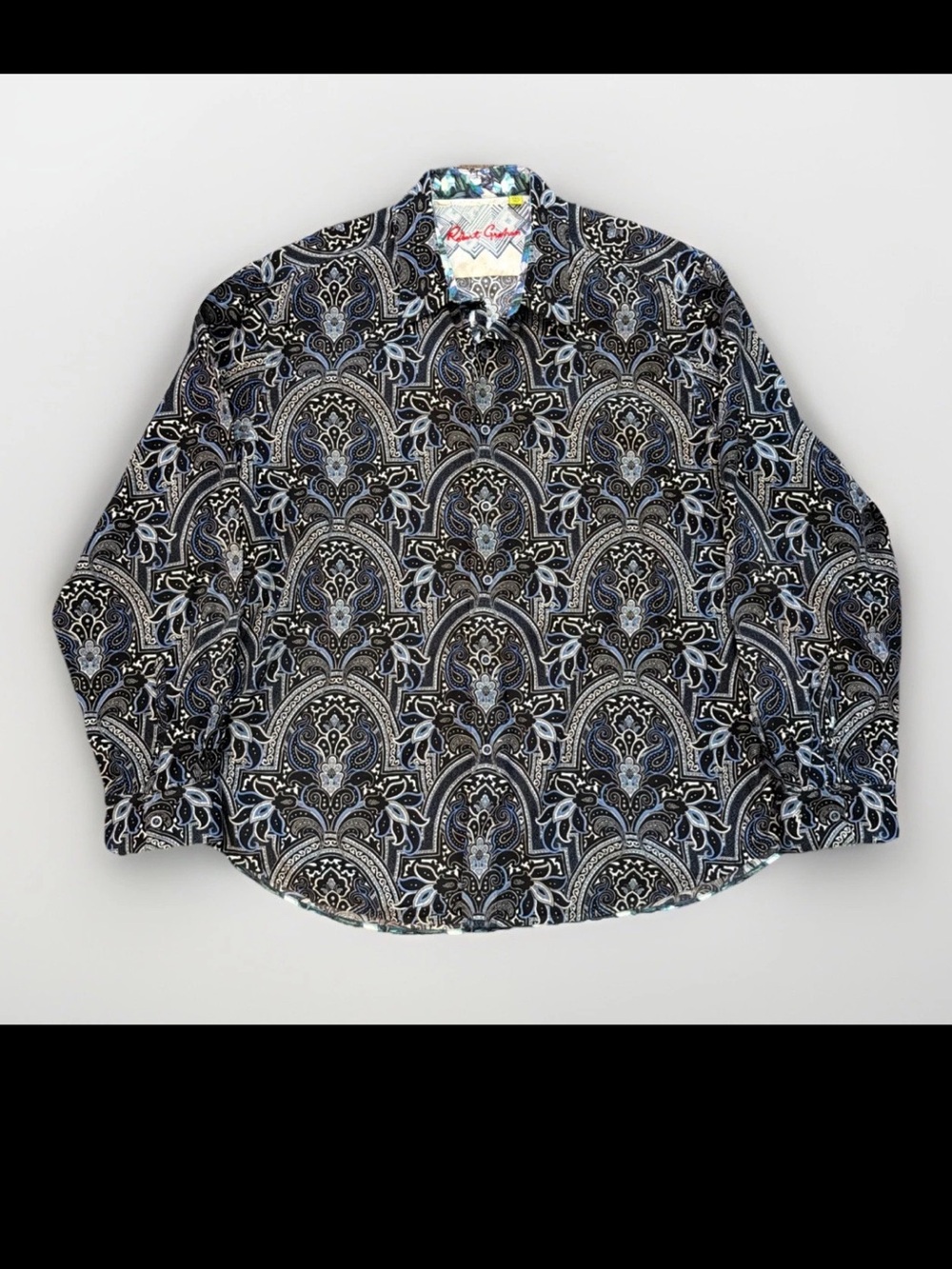 Robert Graham Button Up in Blue Paisley Classic Fit Size 3XL